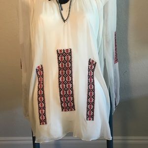 Sheer pleasant blouse